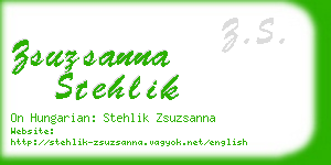 zsuzsanna stehlik business card